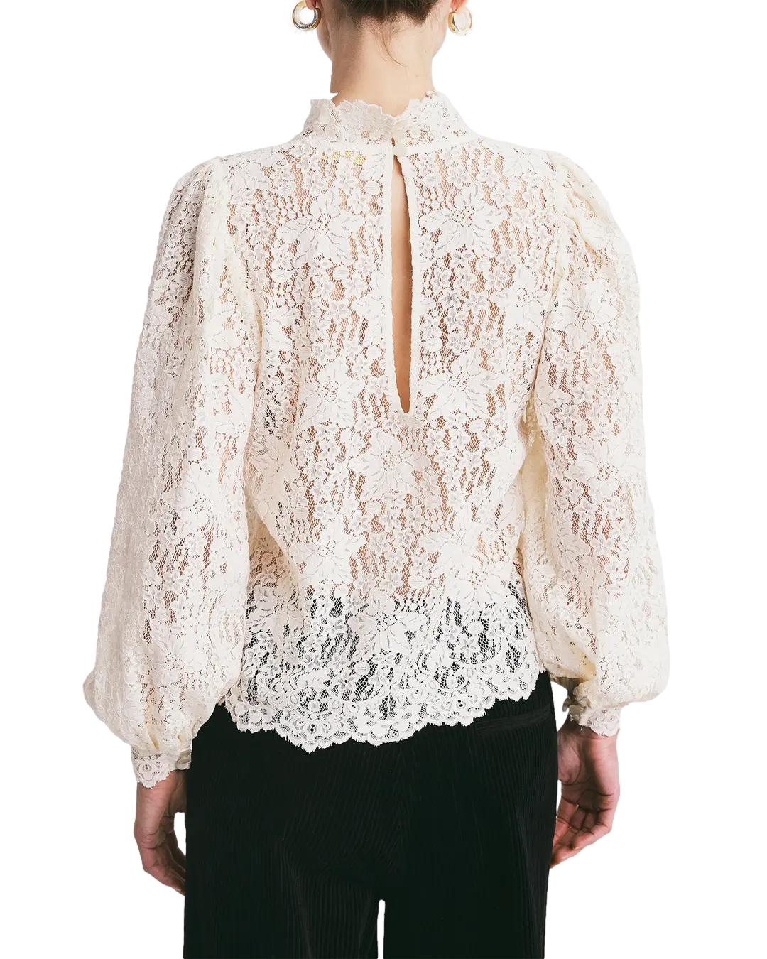 By TiMo Lace Blouse Bluse Off-White