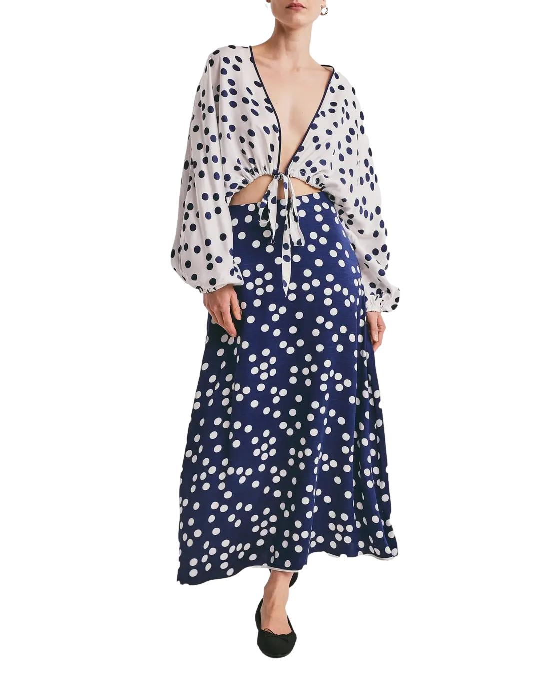 By TiMo Satin Skirt Skjørt Blå