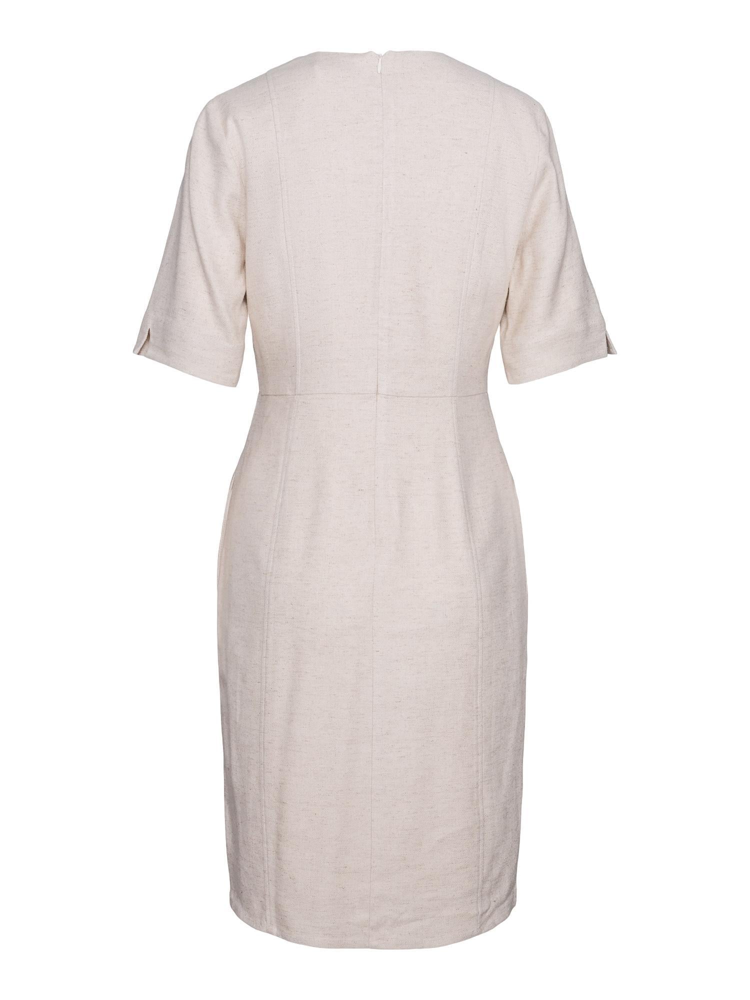Haust Classic tailored dress Kjole Lys-Beige - chrismoa.no