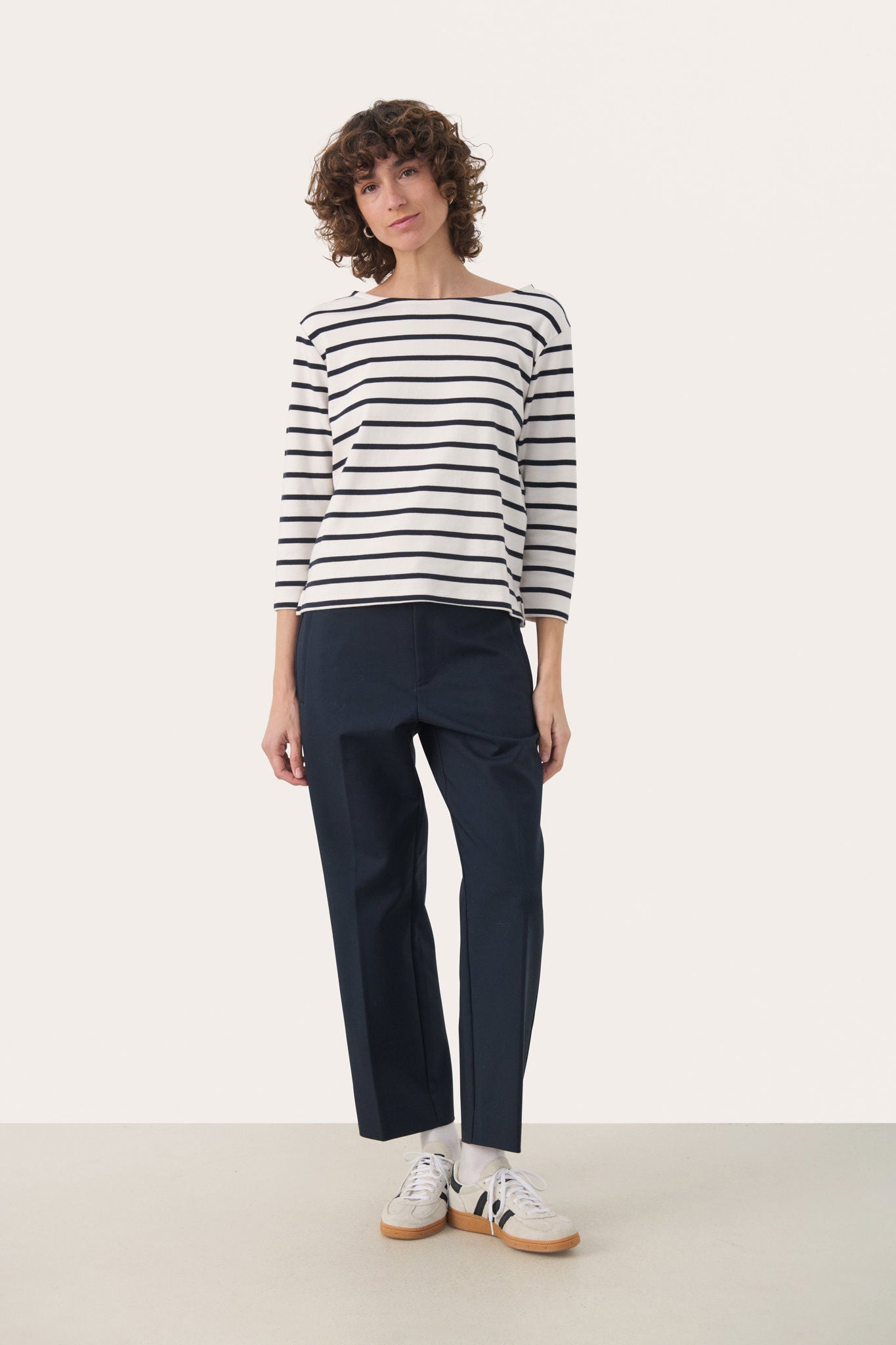 Part Two Nelapw Tshirt T-Shirt Dark Navy Stripe
