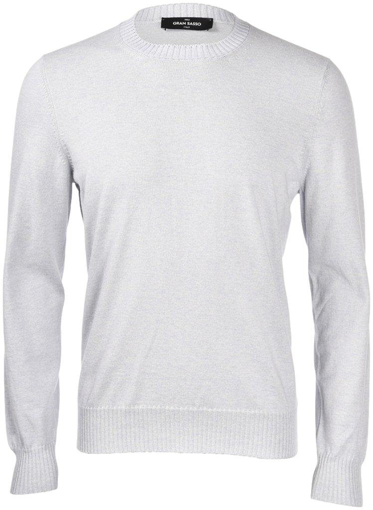 Gran Sasso Cotton Cashmere Crewneck Genser Lyseblå