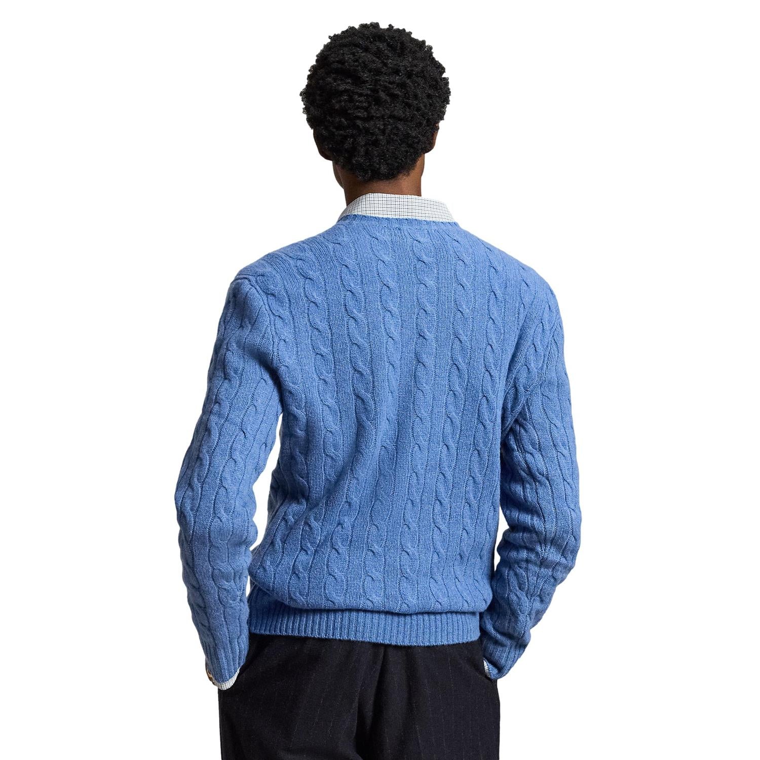 Polo Ralph Lauren Cable Long Sleeve Pullover Genser Blå