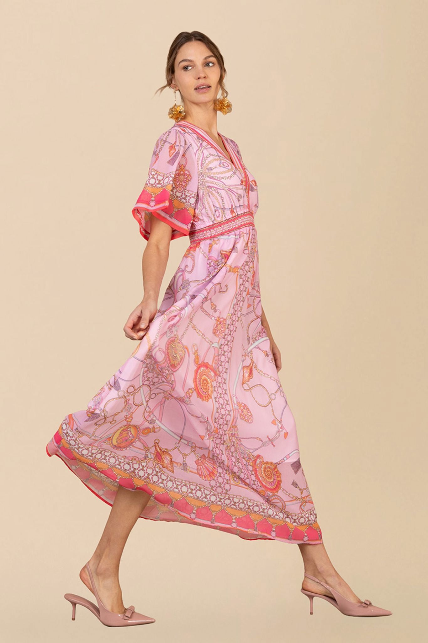 Hale Bob Neve Kjole Pink