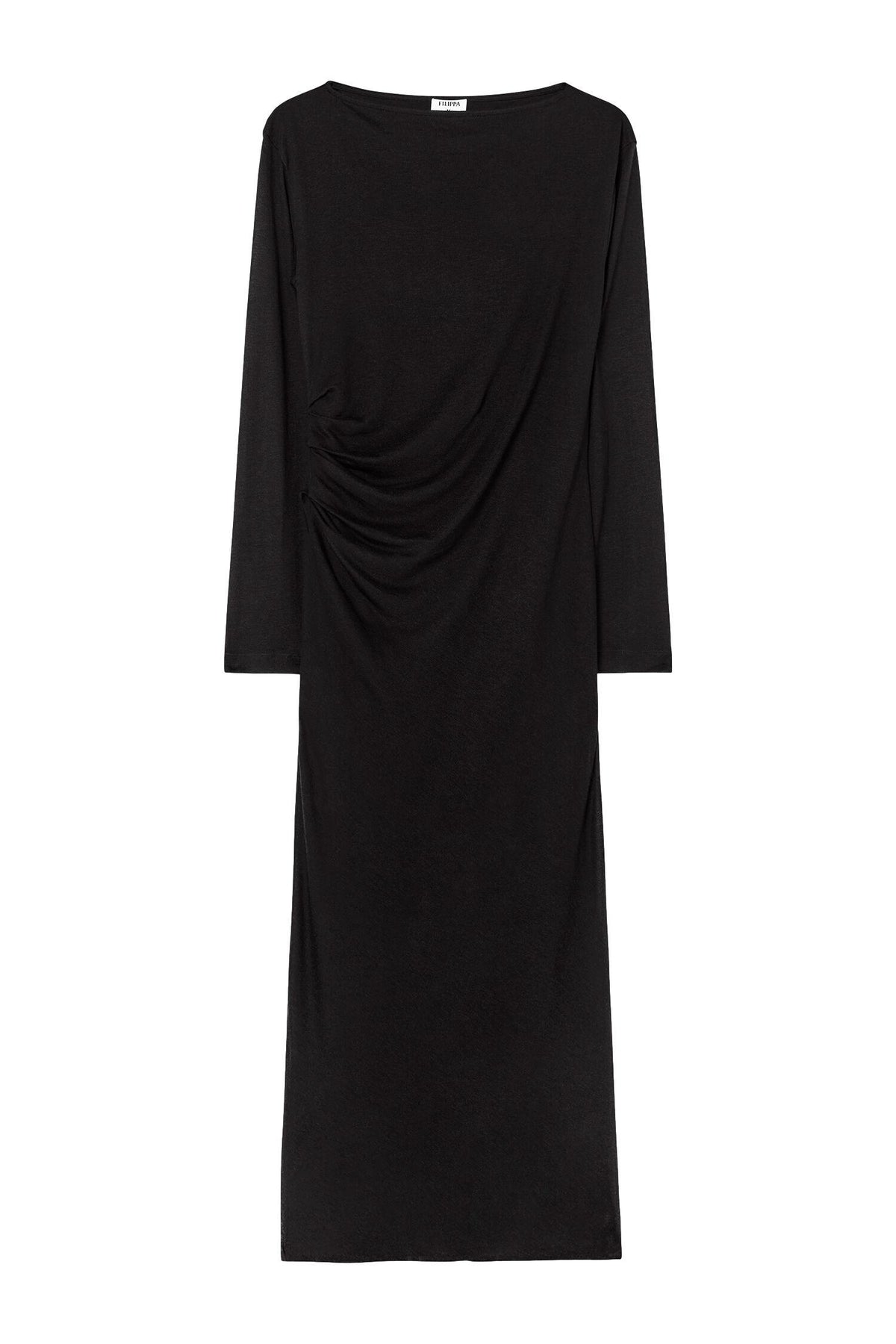 Filippa K Gathered Lyoceii Cashmere Dress Kjole Sort