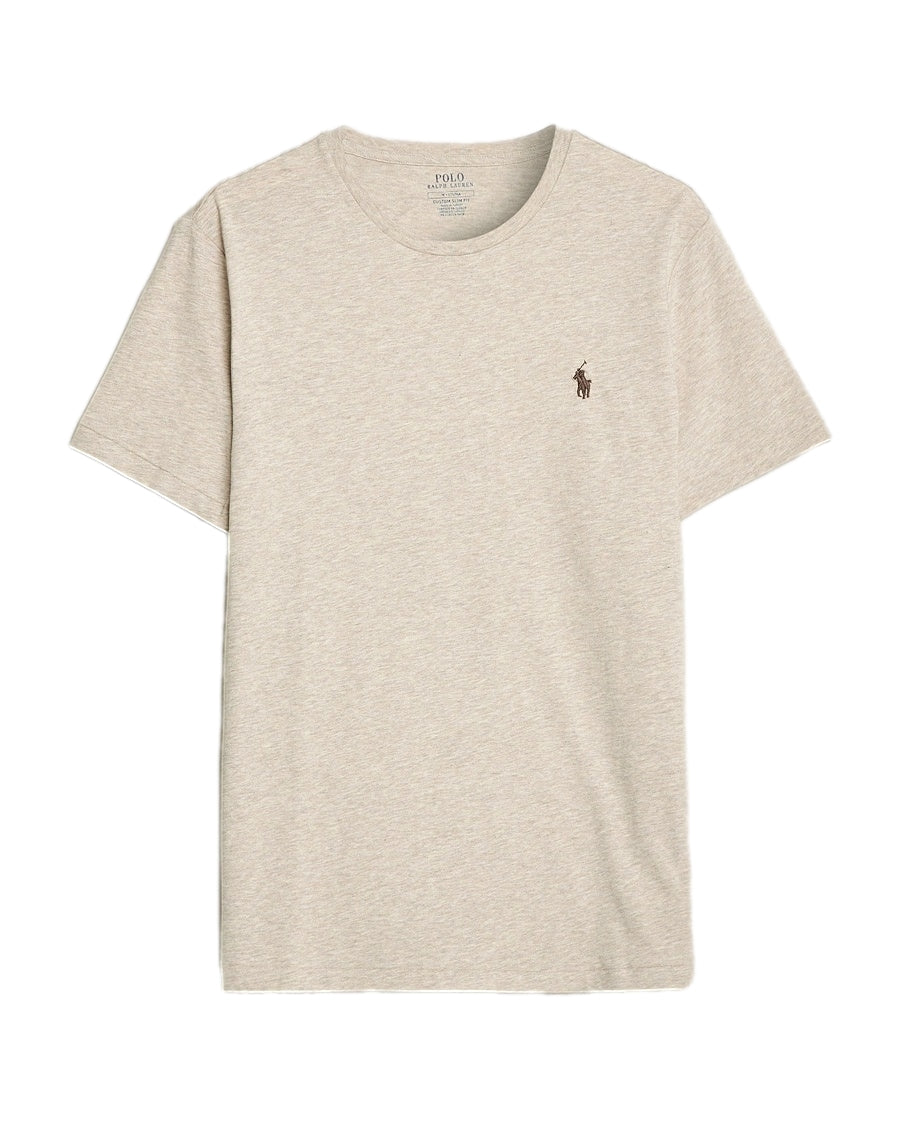 Polo Ralph Lauren Custom Slim Fit Jersey Crewneck T-Shirt T-Shirt Beige