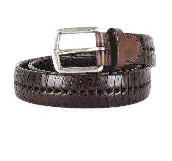 Gavazzeni Woven Buffalo Leather Belt Belte Brun - chrismoa.no