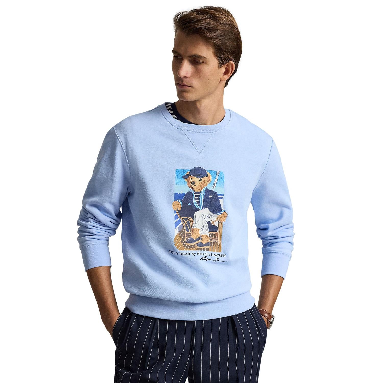 Polo Ralph Lauren Polo Bear Fleece Sweatshirt Genser Lyseblå