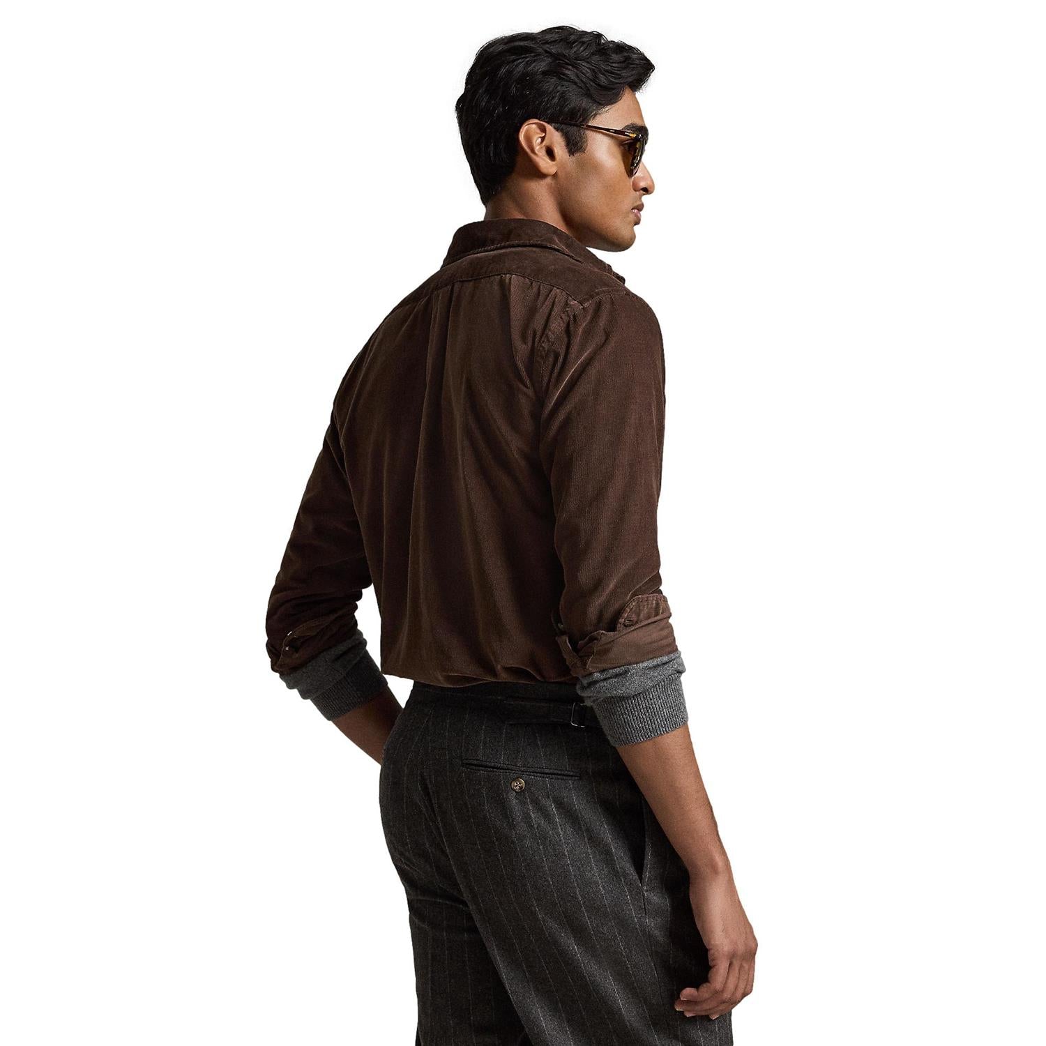 Polo Ralph Lauren Custom Fit Corduroy Shirt Skjorte Brun