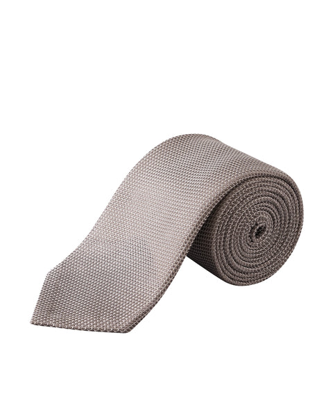 Eton Grenadine Silk Tie Slips Lysegrå - chrismoa.no