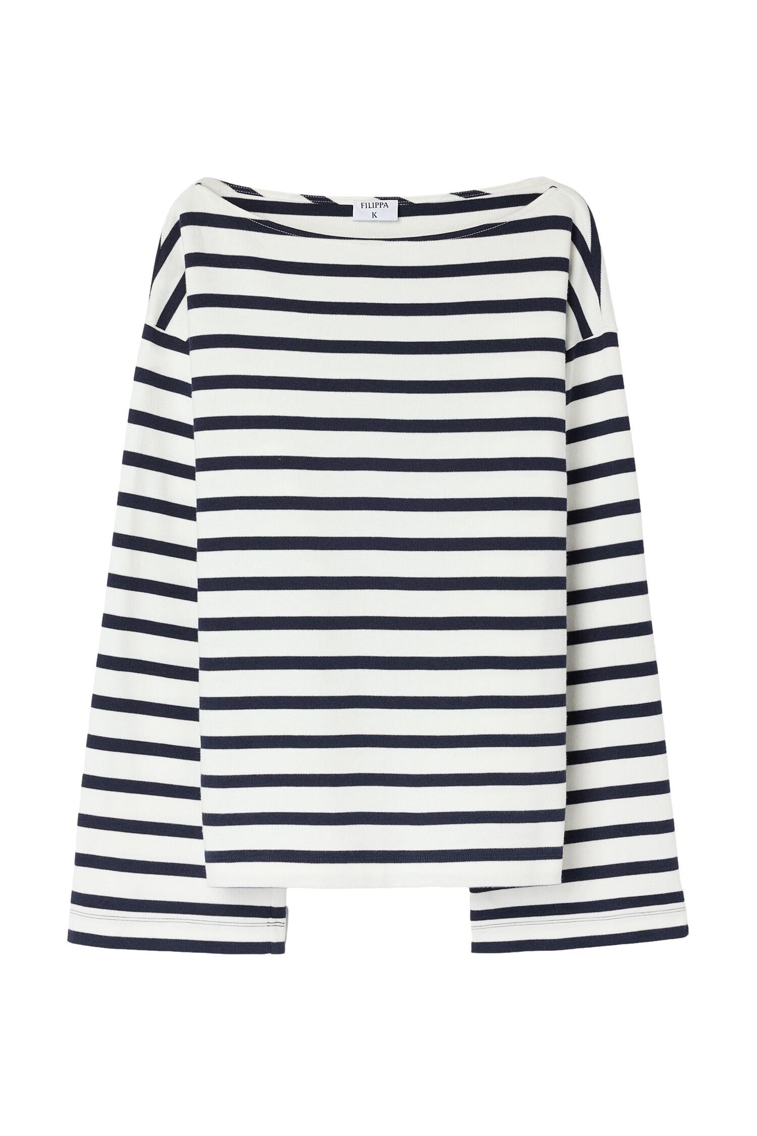 Filippa K Cotton Mariner Top Genser Striper - chrismoa.no