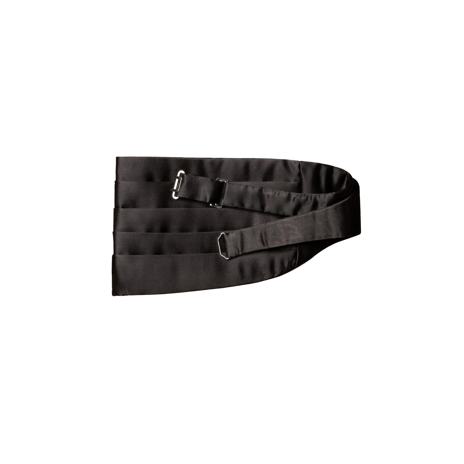 Eton Black silk cumberbund Magebelte Sort