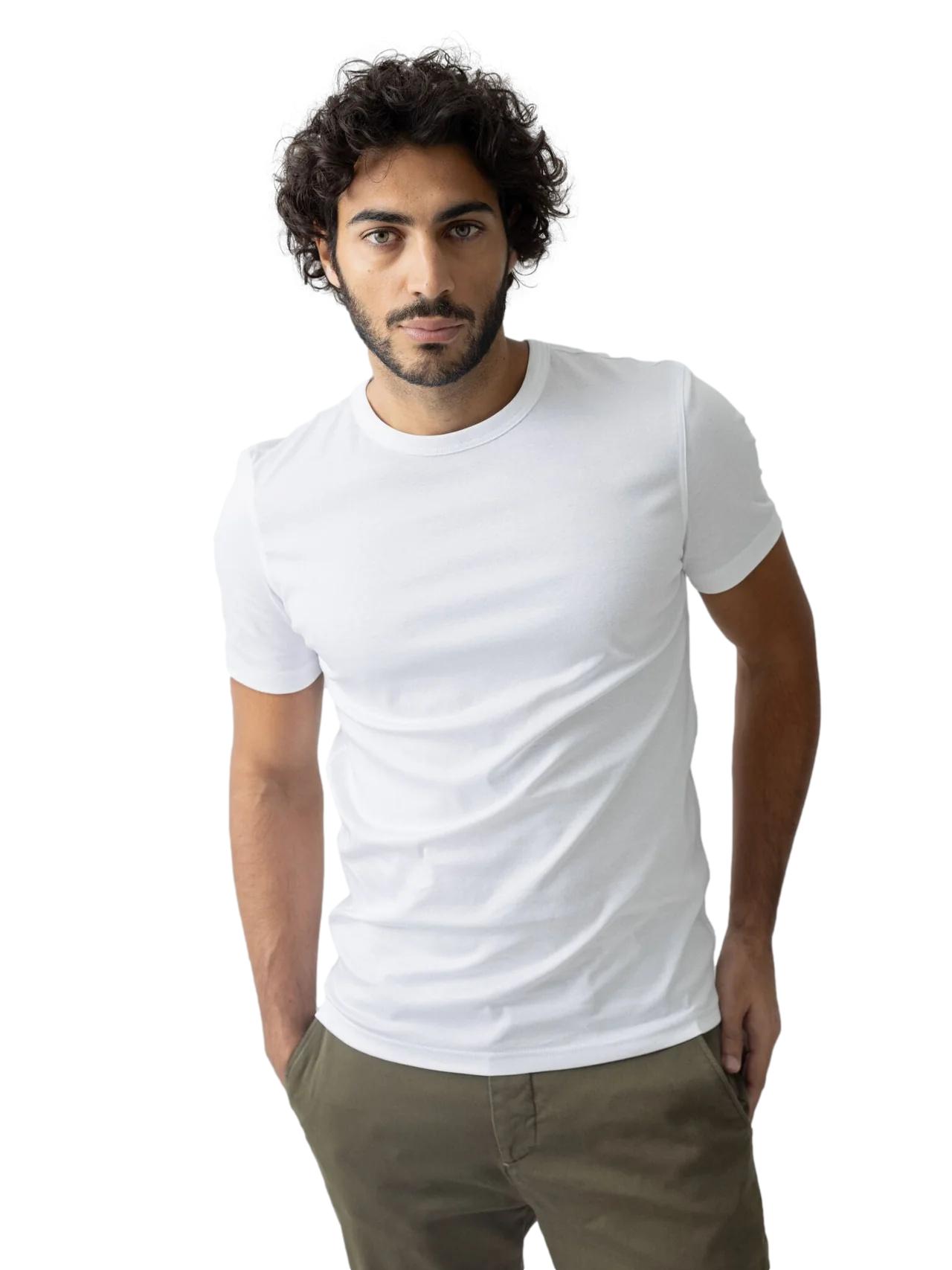 MOS MOSH MMGPerry O-SS Tee T-Shirt Hvit - chrismoa.no