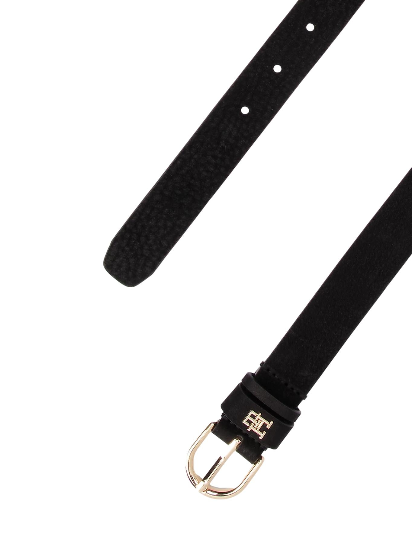 Tommy Hilfiger Essential Textured Leather Belt Belte Sort