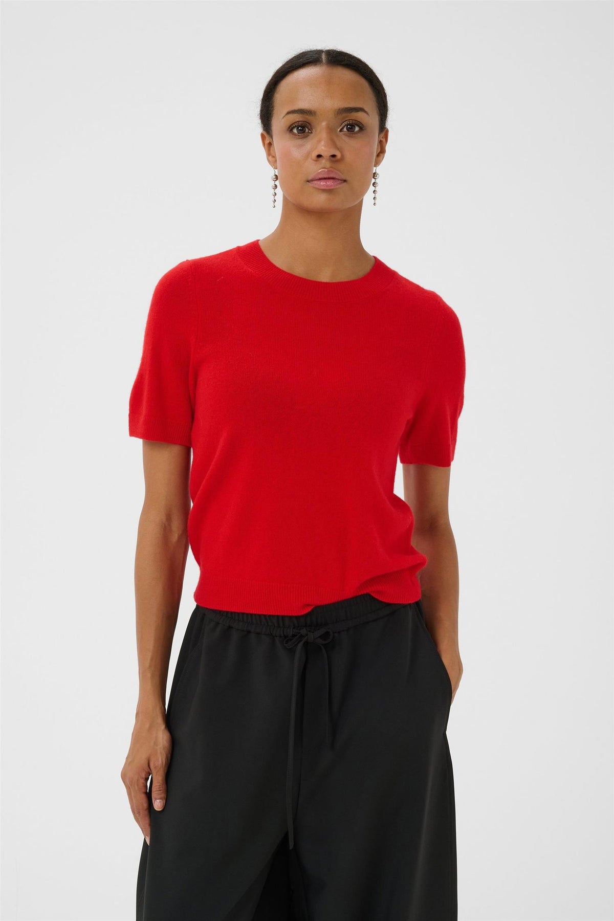 Part Two Everlottapw Pullover Genser i goji berry med komfortabel passform og mykt stoff.