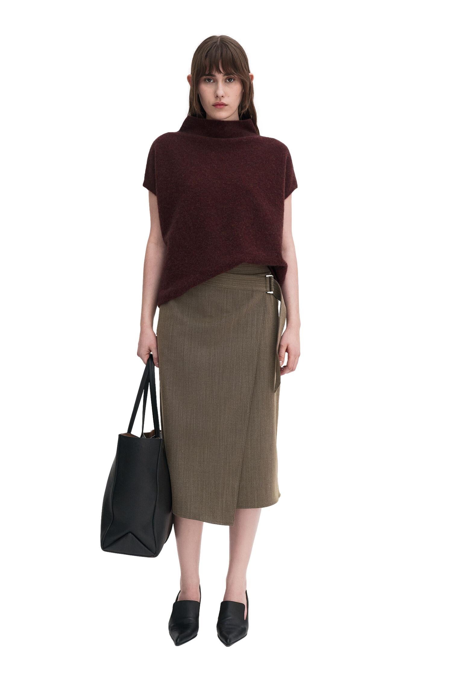 Filippa K Ximena Sweater Genser Burgunder - chrismoa.no