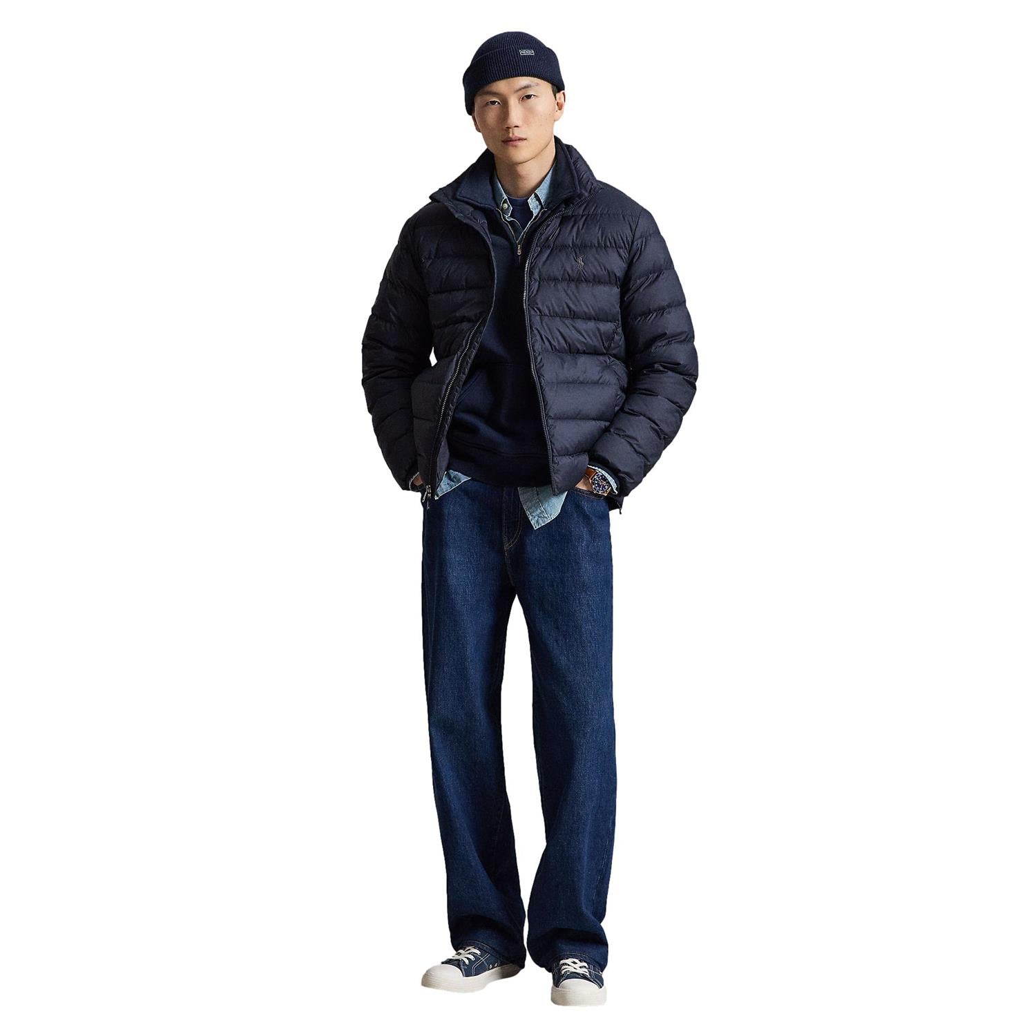 Polo Ralph Lauren Woven Puffer Jacket Jakke Marine