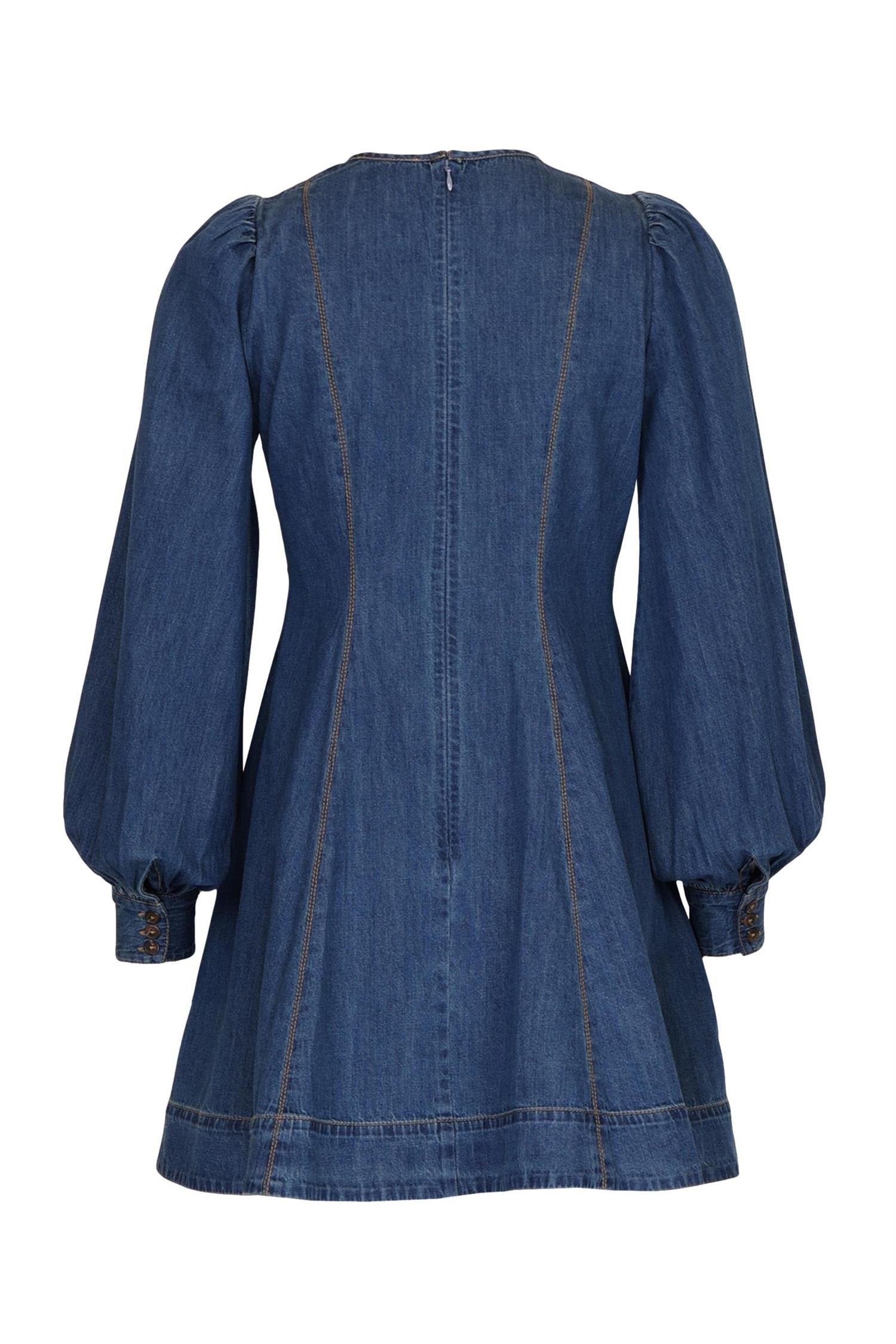 By TiMo Denim Fitted Dress Kjole Denim