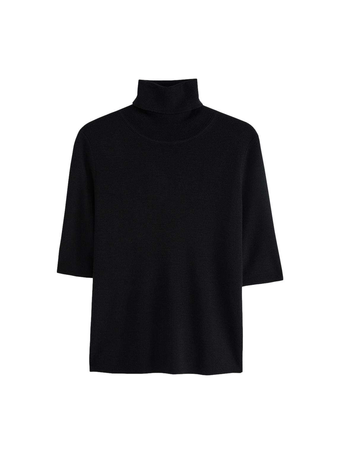 Filippa K Merino elbow sleeve Genser Sort