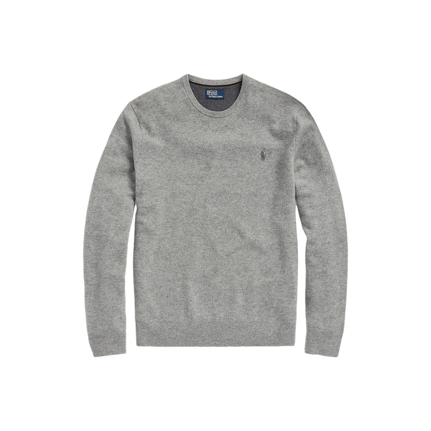 Polo Ralph Lauren Wool Crewneck Sweater Genser Grå - chrismoa.no