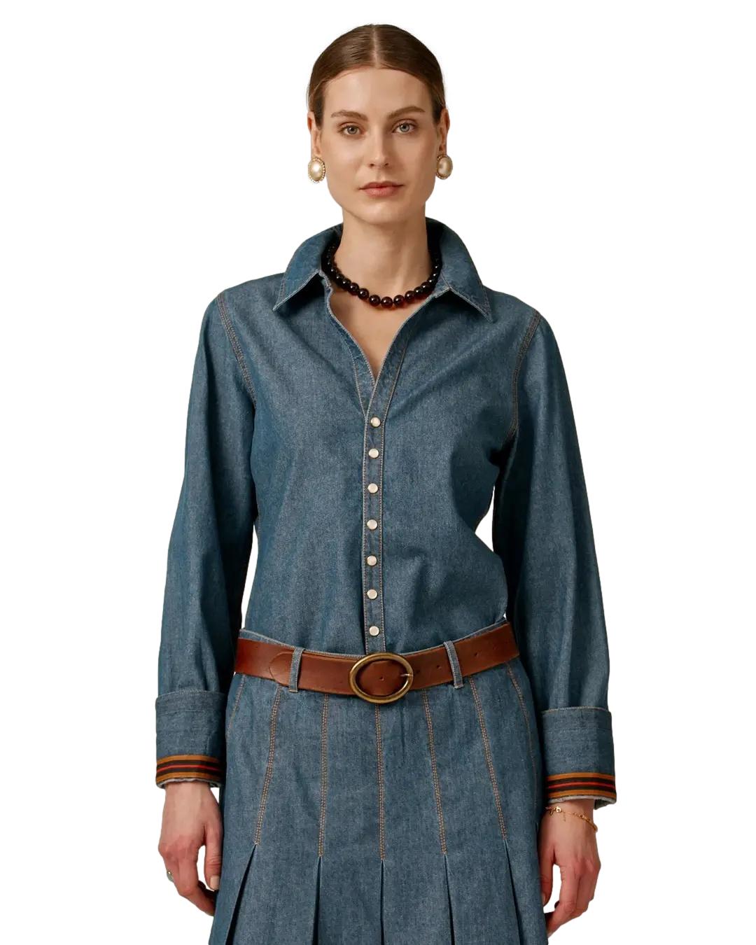 By TiMo Denim Shirt Skjorte Denim