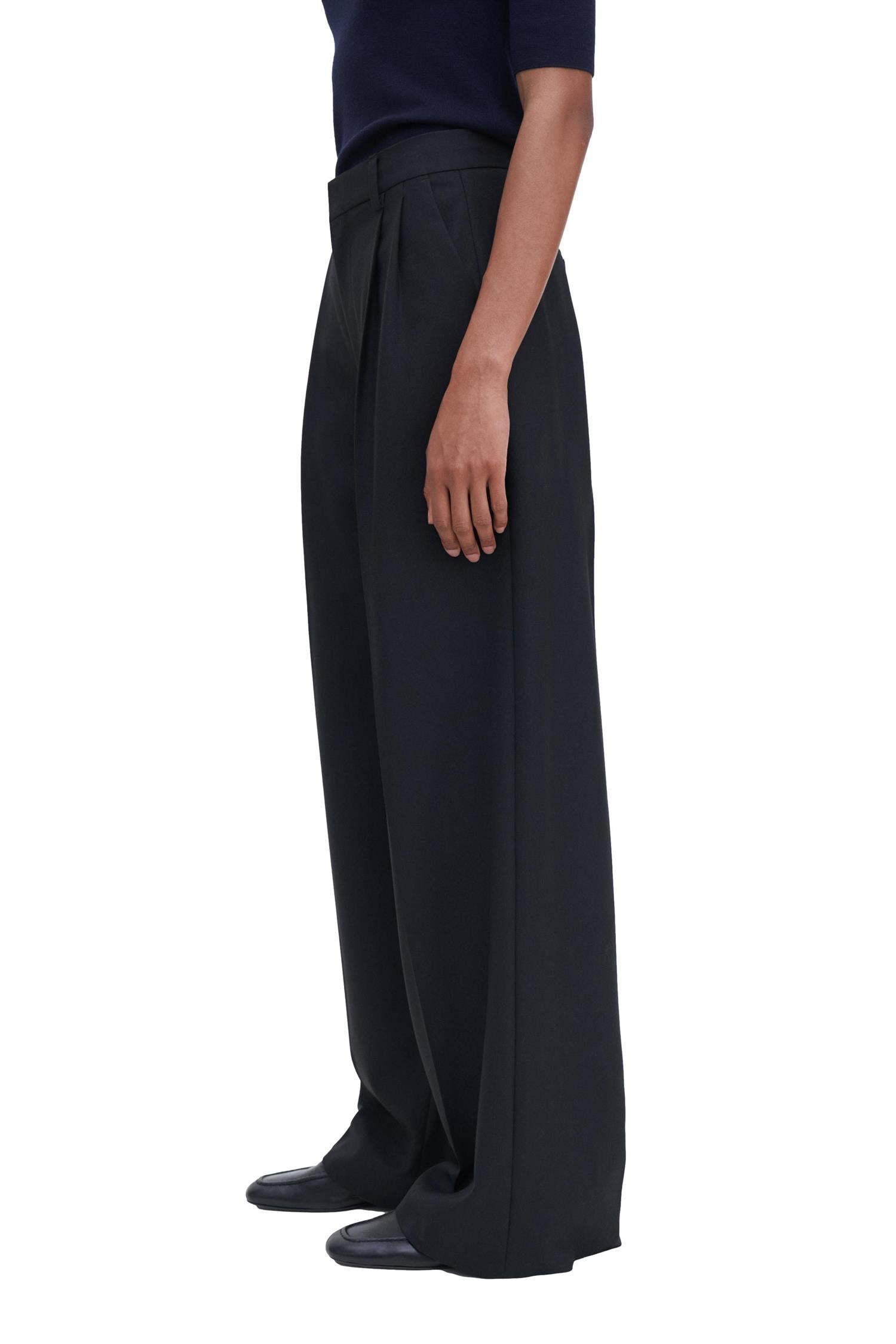 Filippa K Darcey Wool Trousers Bukse Sort - chrismoa.no