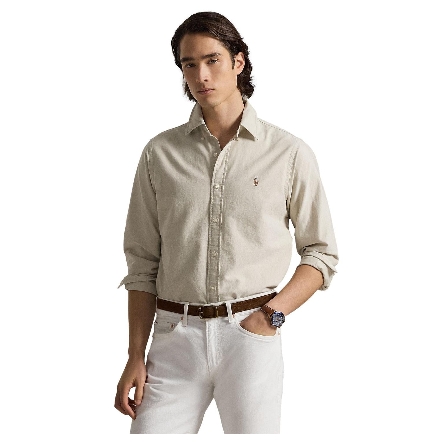 Polo Ralph Lauren Slim fit oxford shirt Skjorte Beige