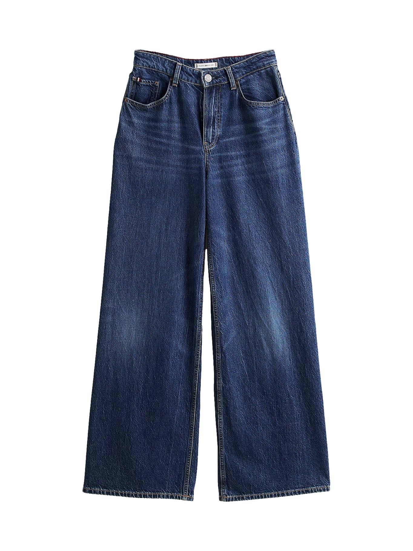 Tommy Hilfiger Faded High Rise Wide Leg Jeans Jeans Dongeri