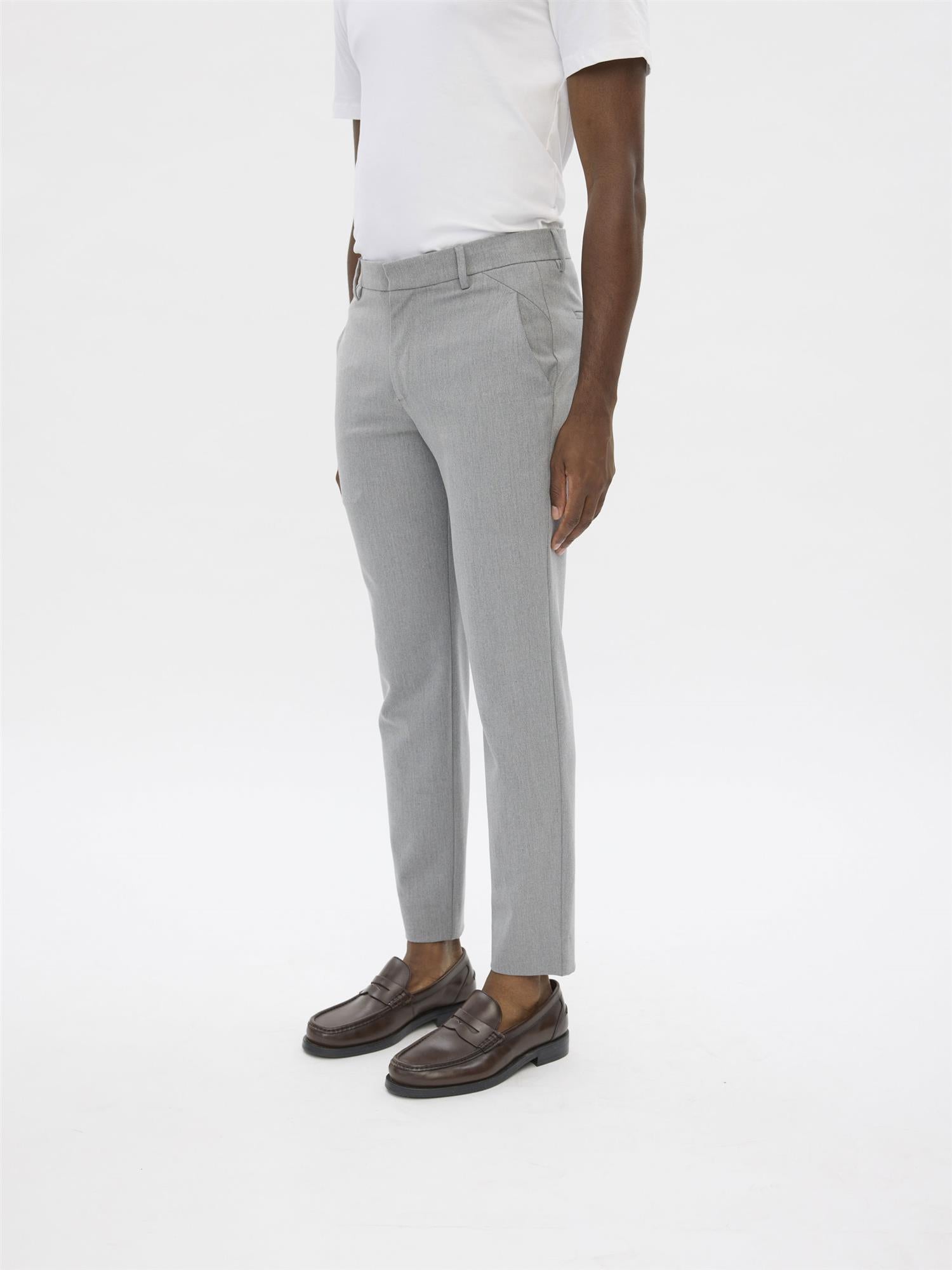 Plain Units Joshpl 805_grs Bukse 30970 Mid Grey Melange