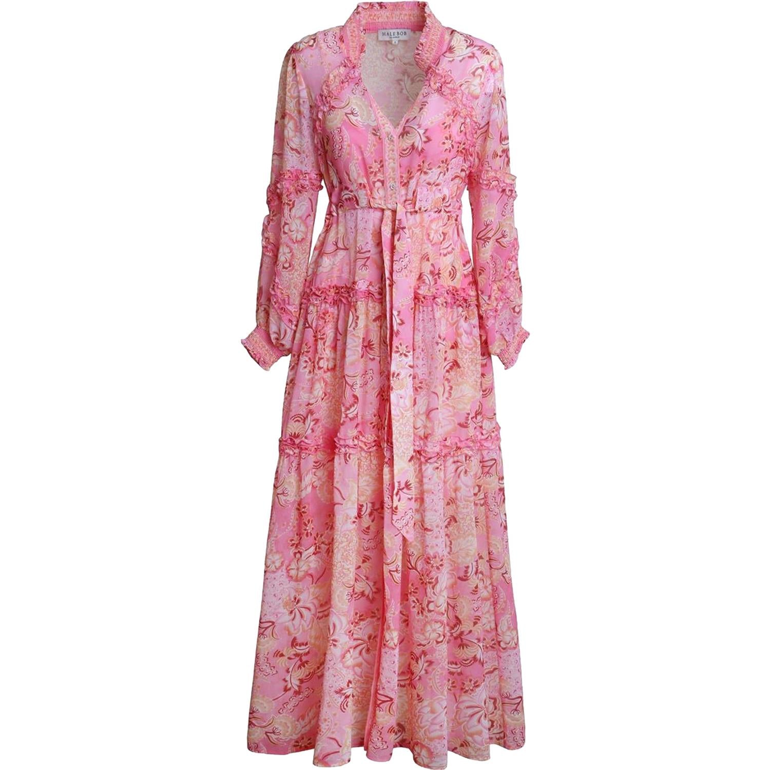 Hale Bob Meghan Long Dress Kjole Rosa - chrismoa.no