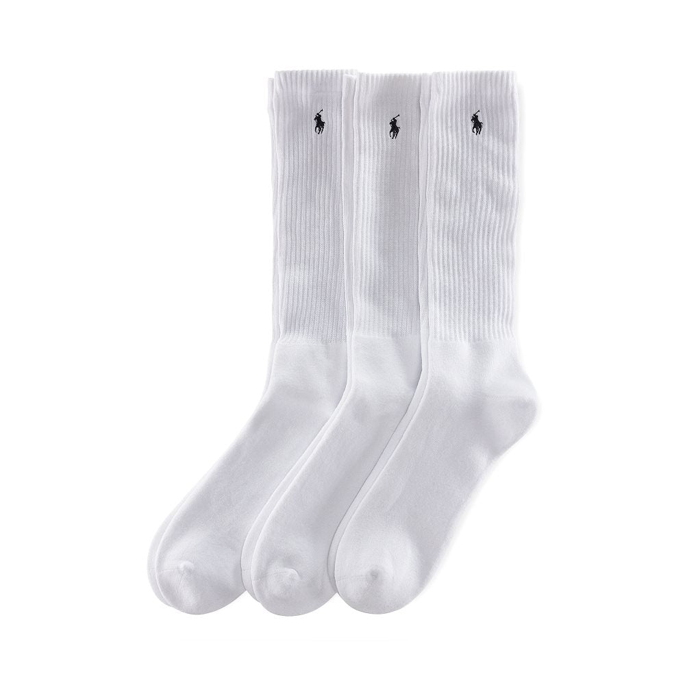 Polo Ralph Lauren Crew Sock 3-Pack Strømper Hvit