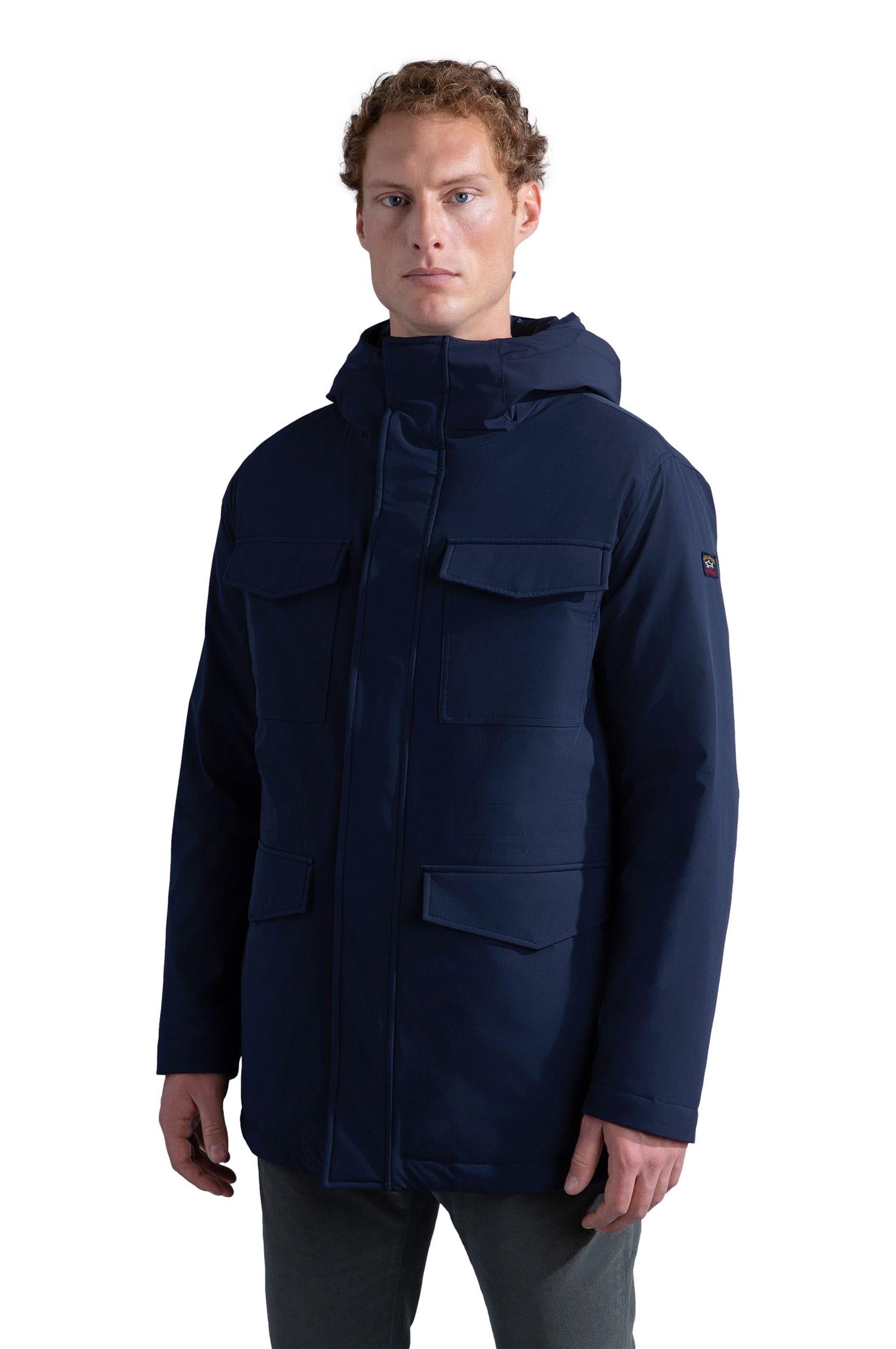 Paul & Shark Save The Sea Re 4x4 Stretch Typhoon® Field Jacket Jakke Marine - chrismoa.no