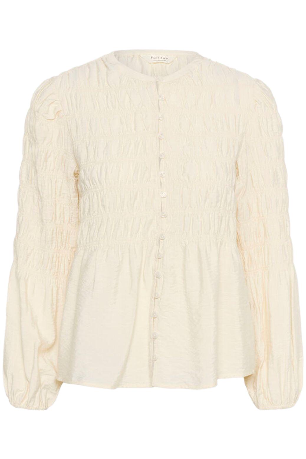 Part Two SiffePW SH Bluse Lys-Beige