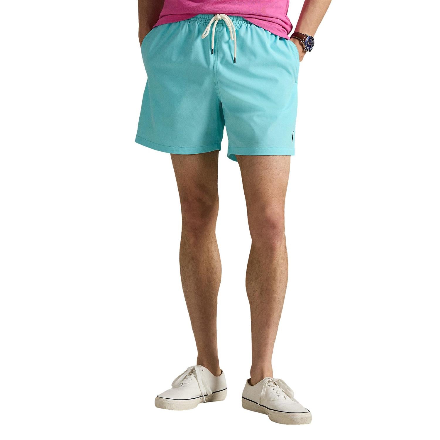 Polo Ralph Lauren 5.75-Inch Traveler Classic Swim Trunk Badeshorts Turkis - chrismoa.no