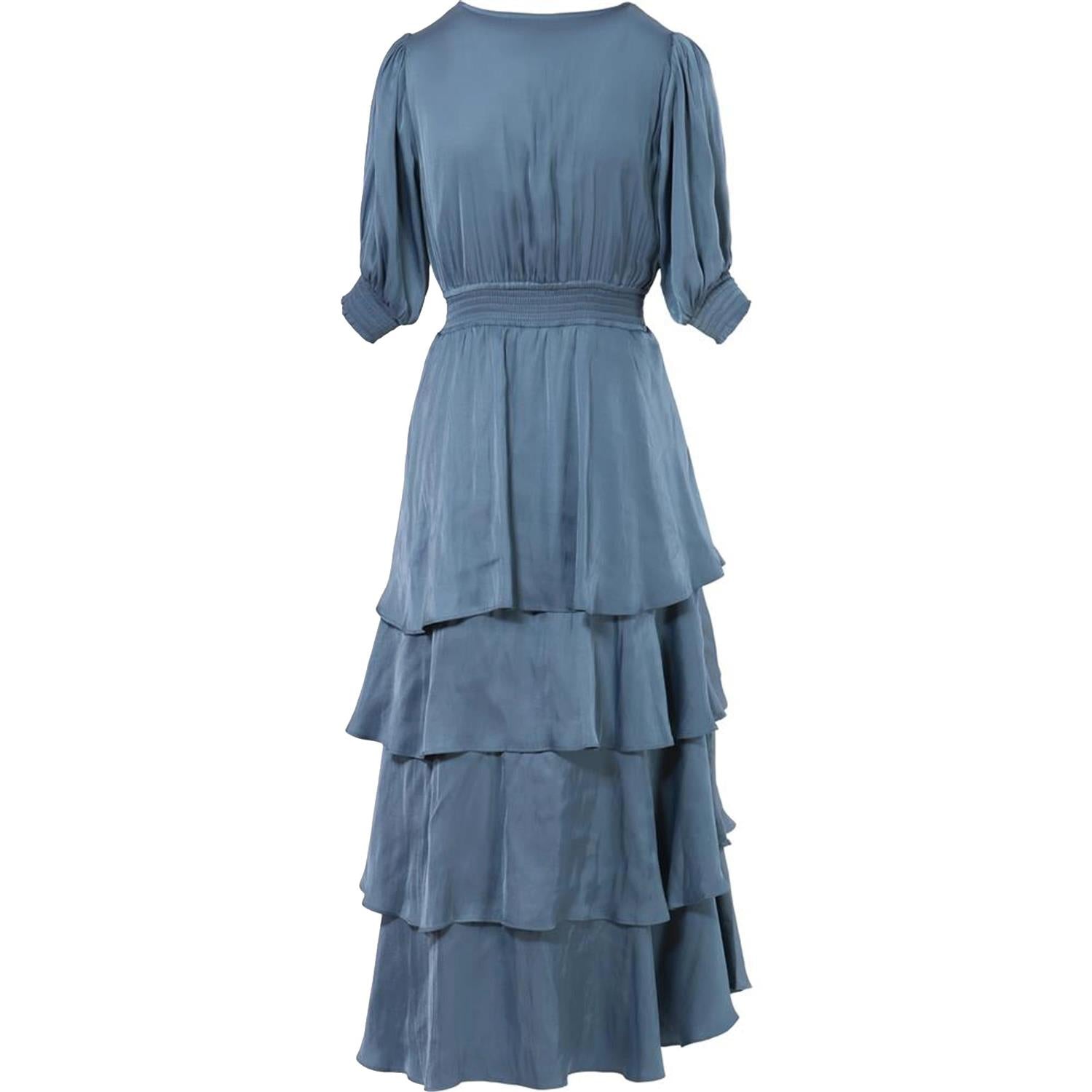 Hale Bob Milana Solid Dress Kjole Dueblå - chrismoa.no