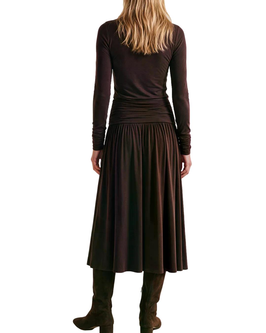 By TiMo Jersey V-Neck Top Genser Brun