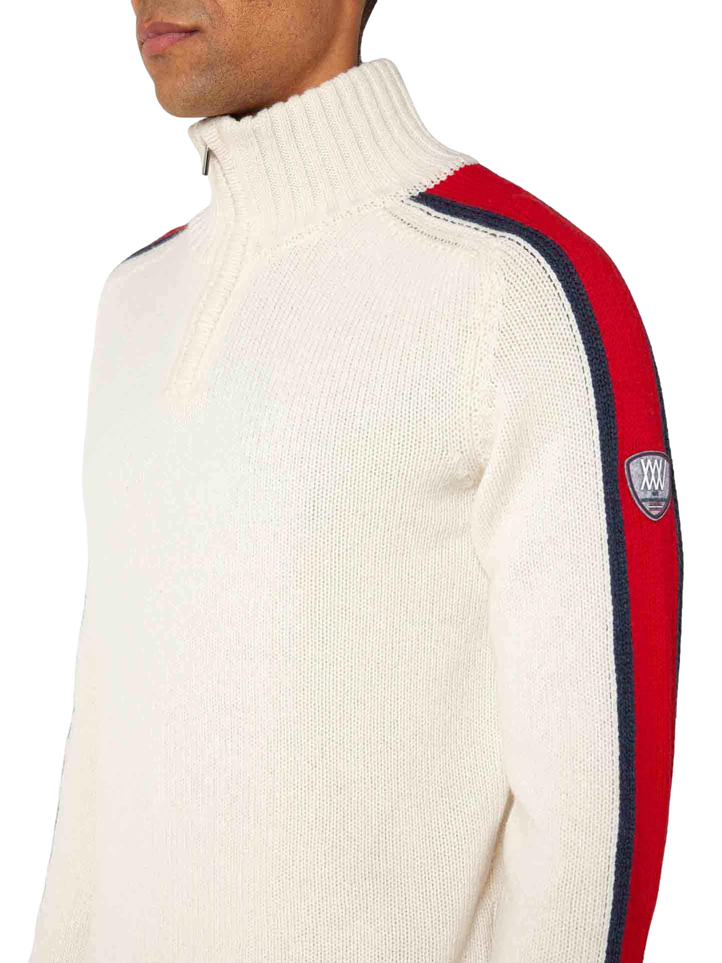 We Norwegians Zermatt Sweater Men Genser Kremfarget - chrismoa.no