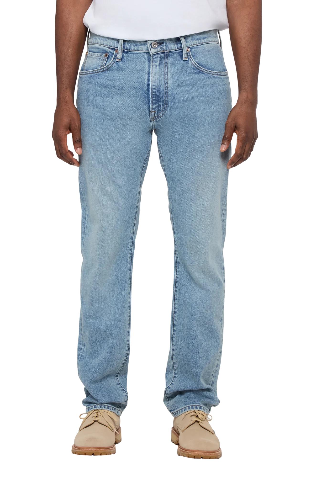 COF Studio M8 Straight Fit Comfort Organic Indigo 90s Wash Jeans Lyseblå - chrismoa.no