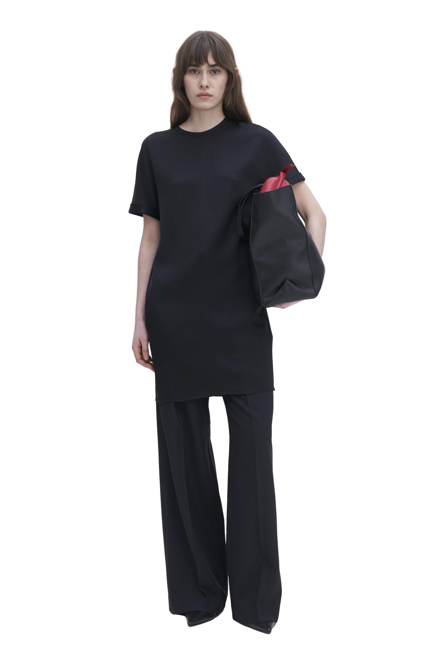 Filippa K Batwing Short Sleeve Dress Kjole Sort