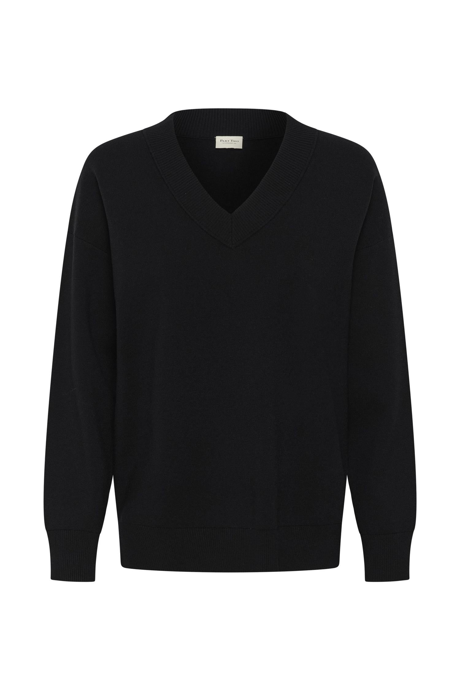 Part Two Chantallypw Pullover Genser Black