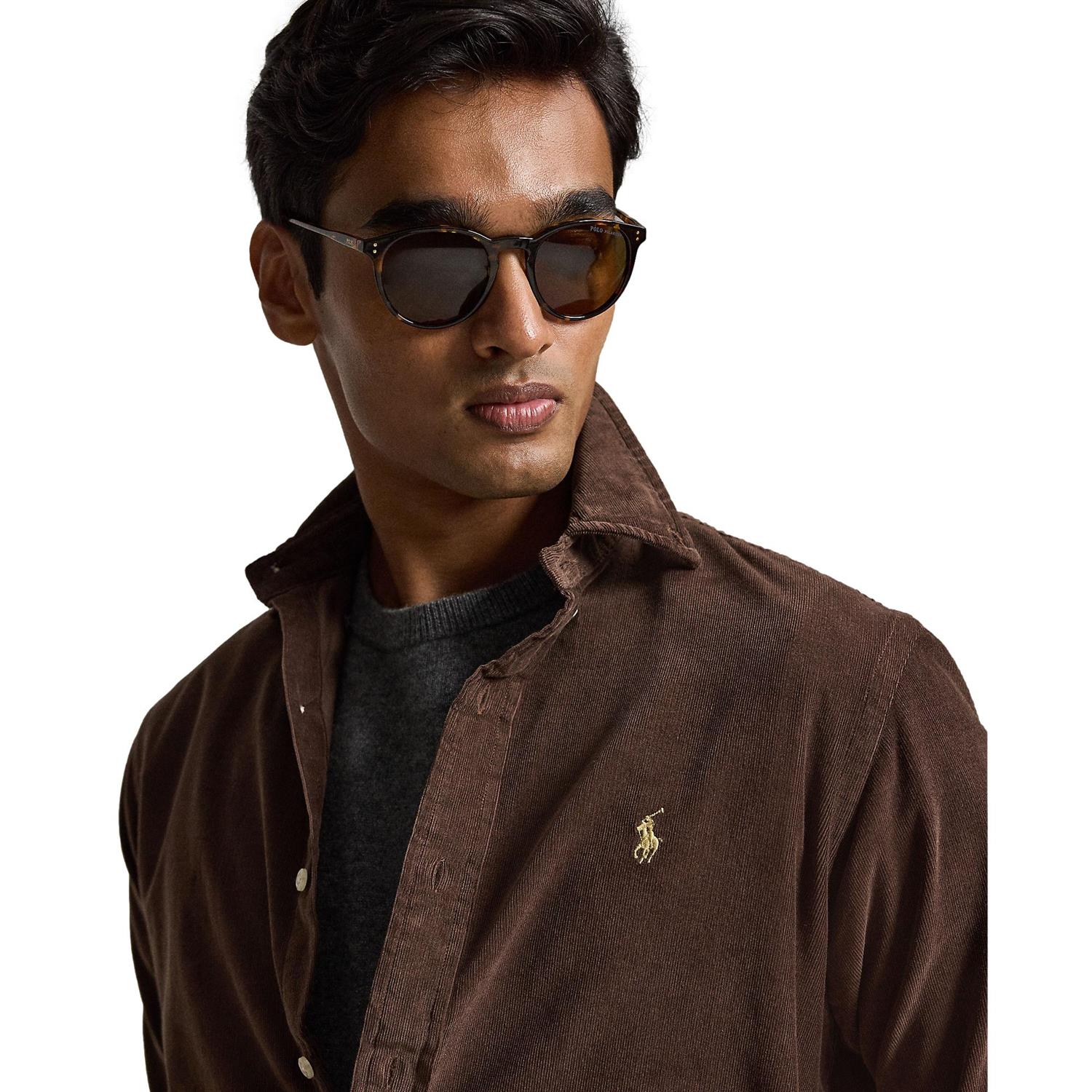 Polo Ralph Lauren Custom Fit Corduroy Shirt Skjorte Brun