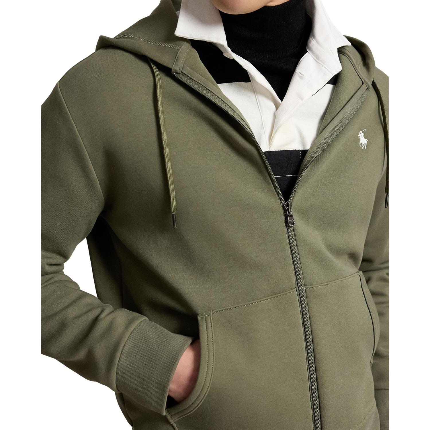 Polo Ralph Lauren Double-Knit Full-Zip Hoodie Genser Grønn