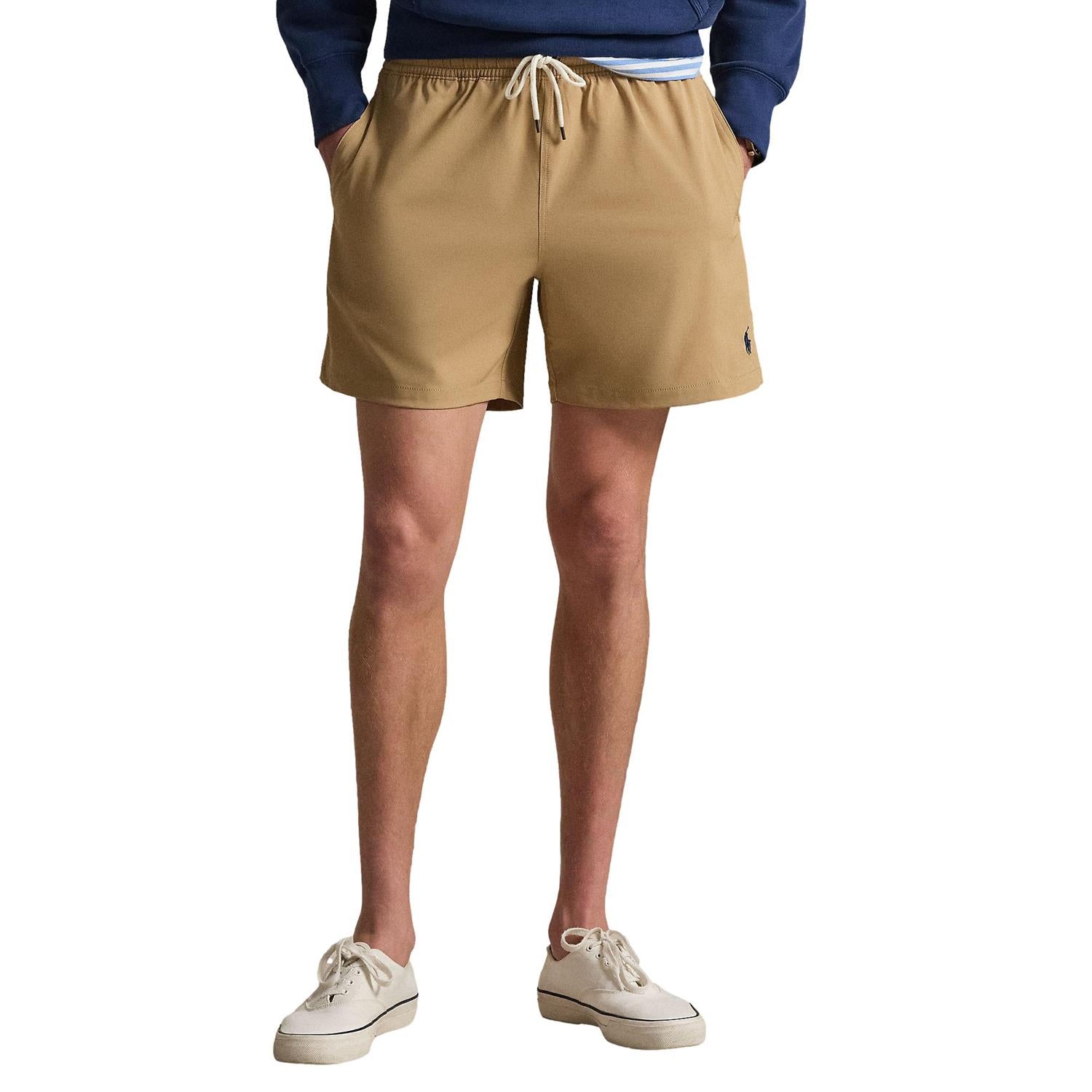 Polo Ralph Lauren 5.75-Inch Traveler Classic Swim Trunk Badeshorts Mørk Beige - chrismoa.no