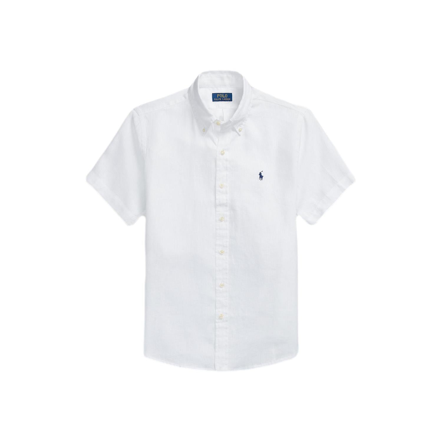 Polo Ralph Lauren Custom Fit Linen Shirt Skjorte Hvit