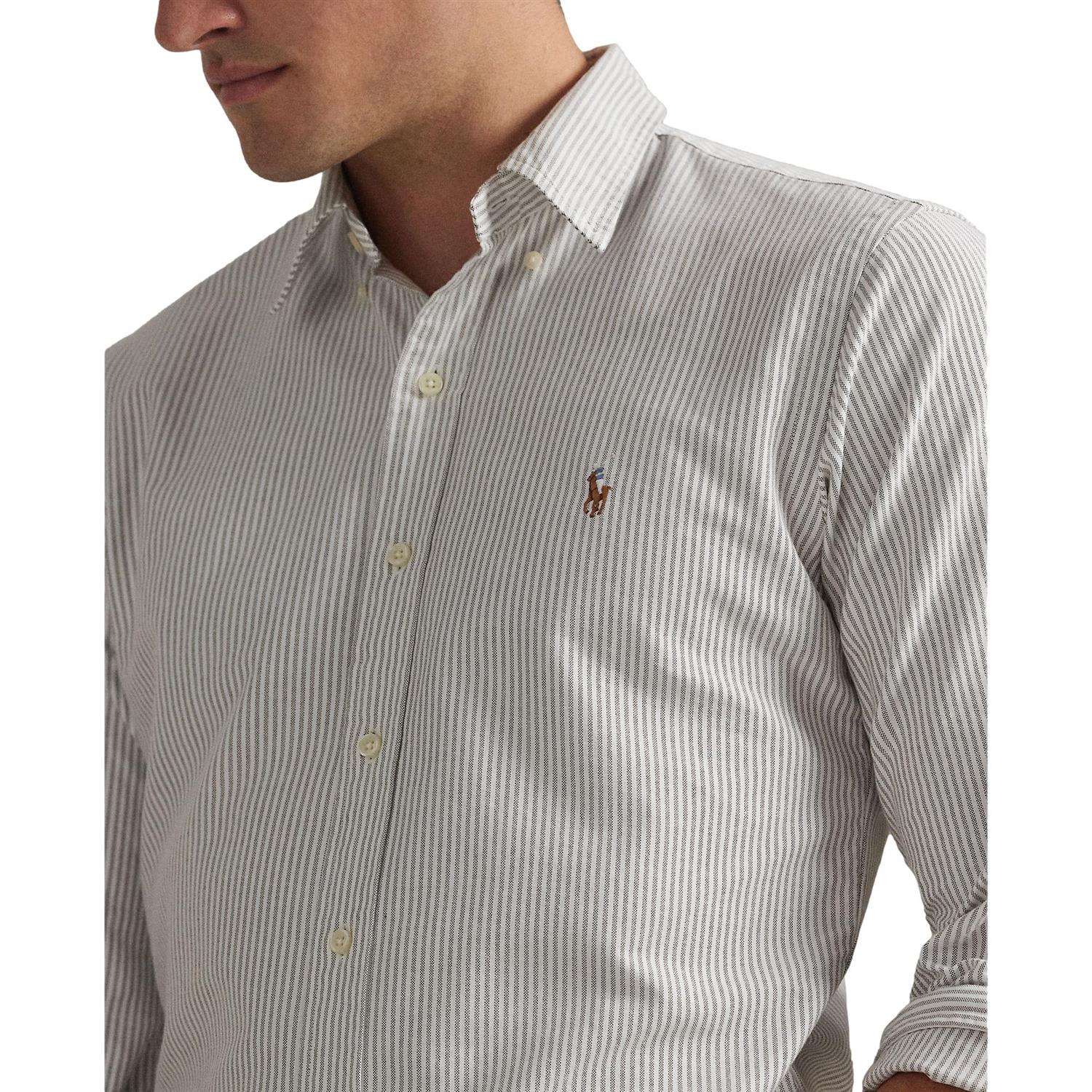Polo Ralph Lauren Custom Fit Striped Oxford shirt Skjorte Striper - chrismoa.no