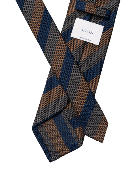 Eton Silk Wool Grenadine Tie Slips Multi Colour