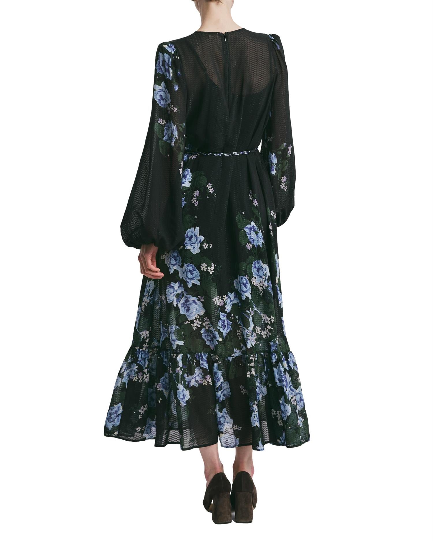 By TiMo Georgette Relaxed Dress Kjole Sort