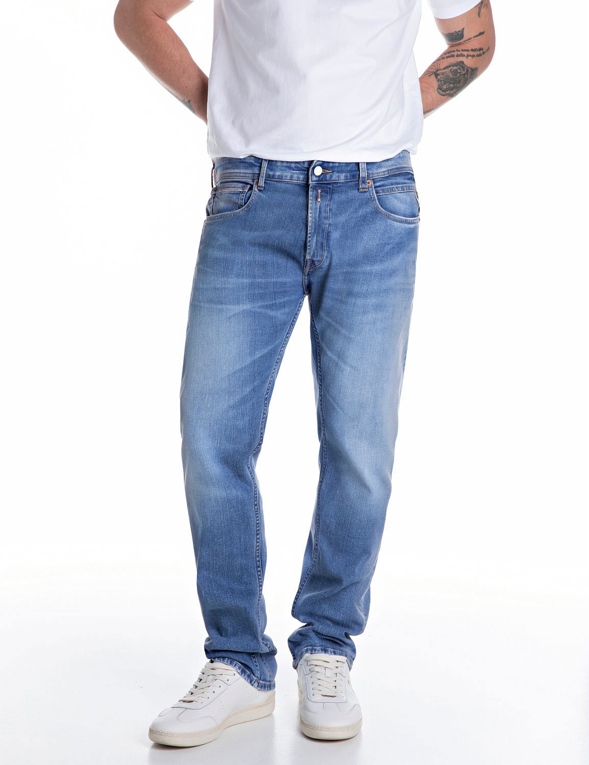 Replay Grover medium blue Bukse Denim