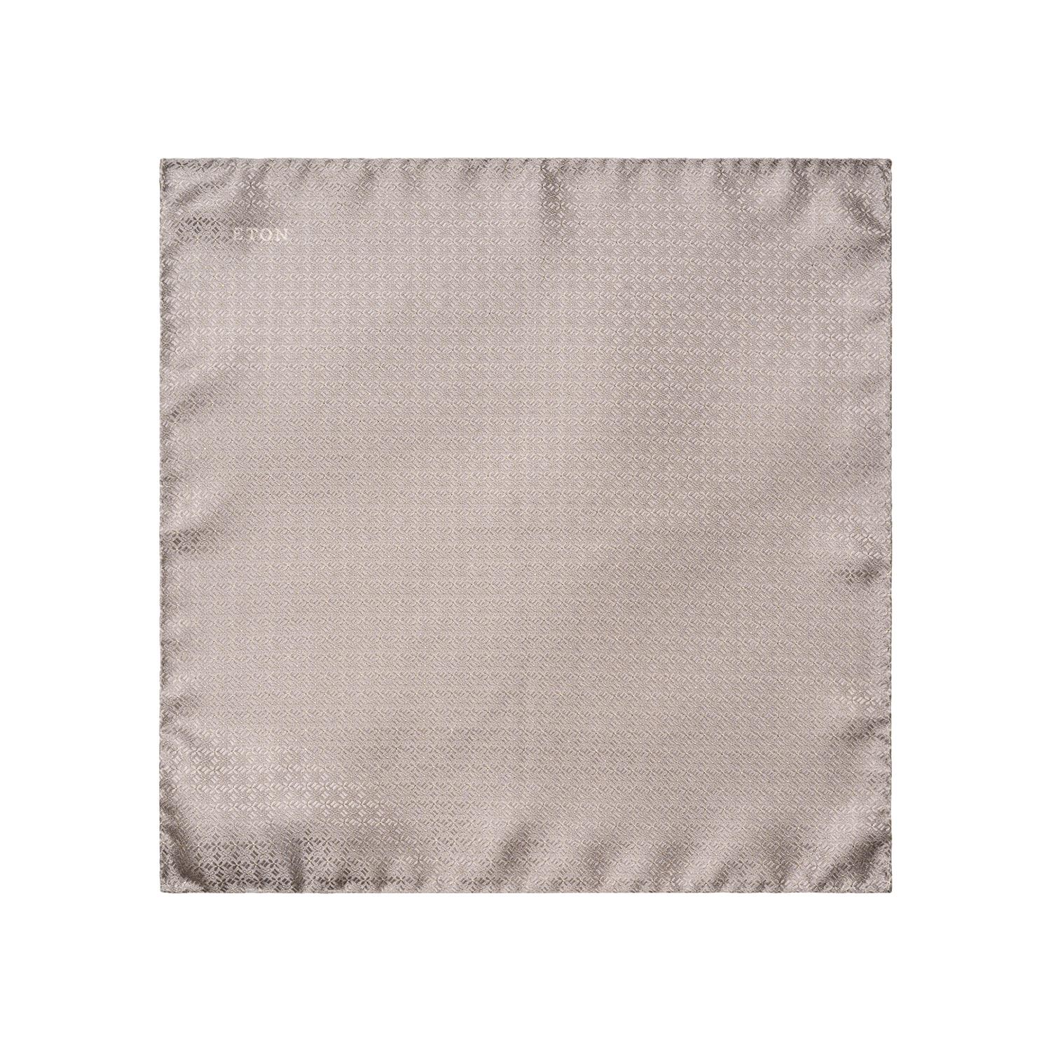 Eton Light Grey Pocket Square Tørkle Grå - chrismoa.no