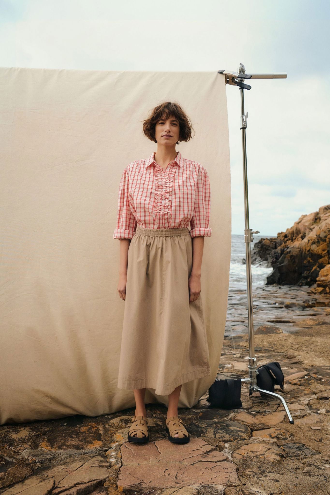 Part Two Asminapw Sk Skjørt Silver Mink - chrismoa.no