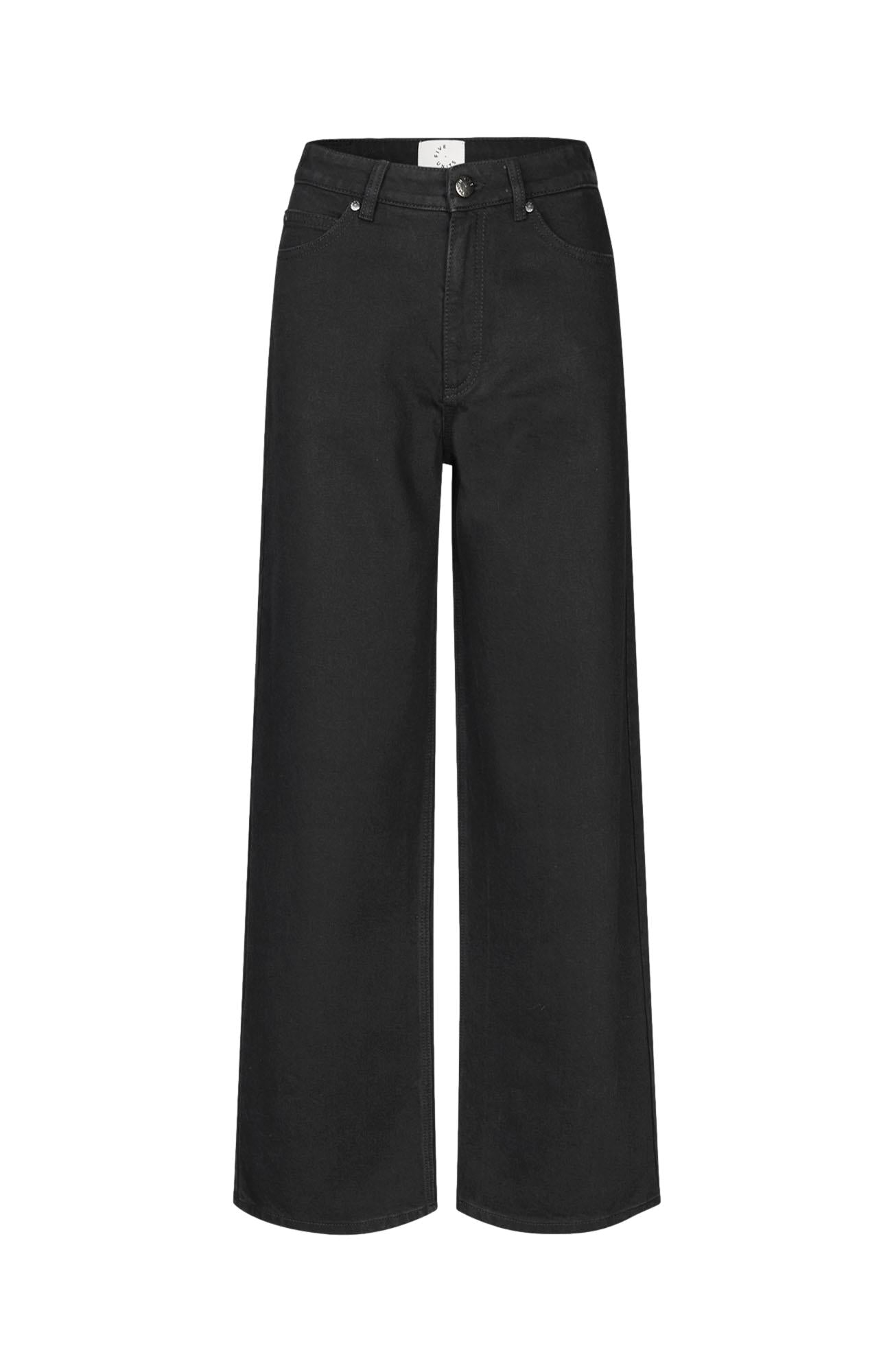 Five Units AbbyFV REGULAR Jeans Sort - chrismoa.no